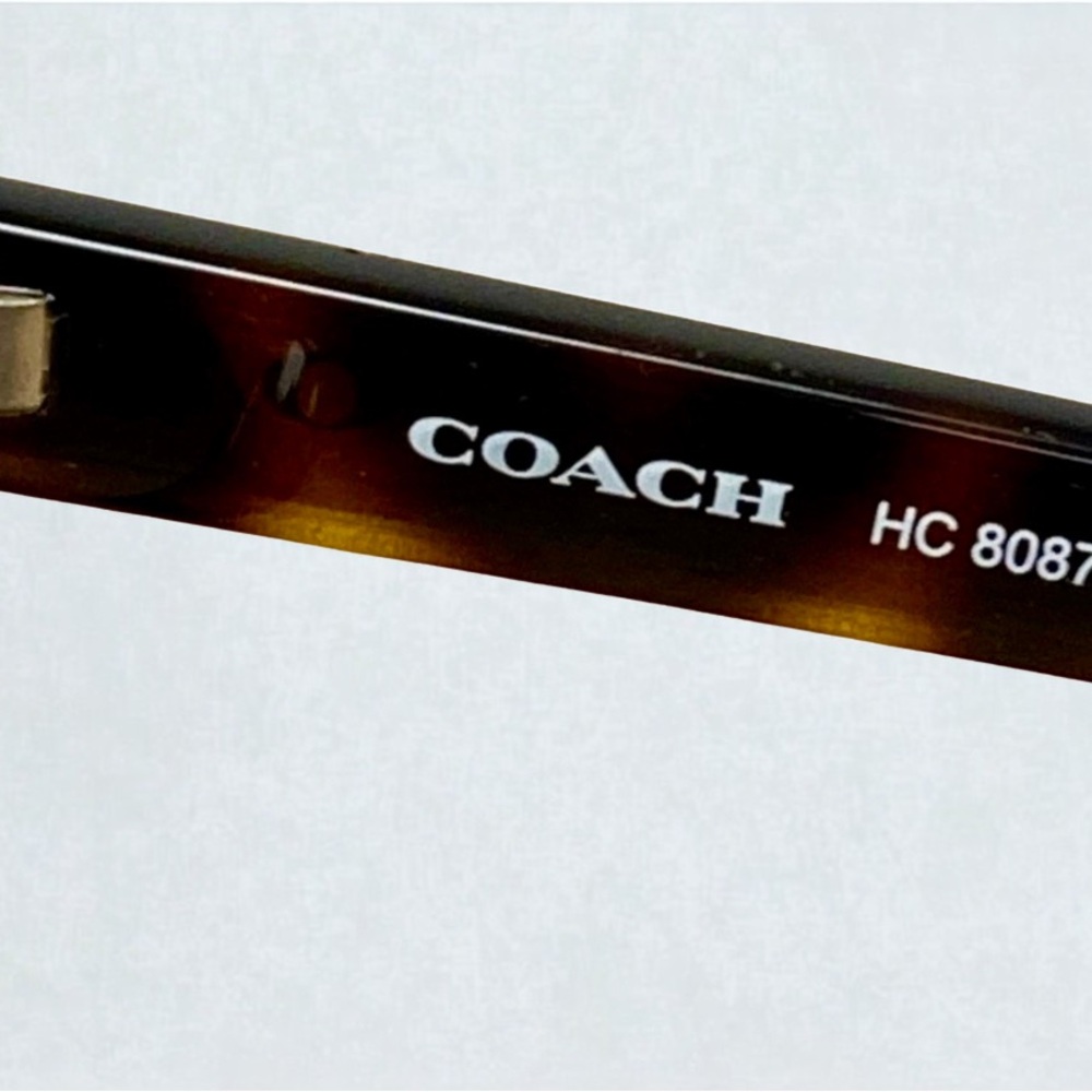 Coach Cat Eye Sunglasses – Dark Tortoise 57mm w/ Case | Retro Glam HC 8087 - Picture 6 of 9